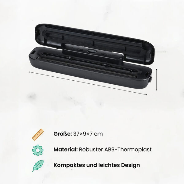 LIVMORE Vakuumierger&auml;t mit Schwei&szlig;- und Vakuumfunktion, inkl. Rollenbeutel und 10 Vakuumbeuteln, Schwarz image number 4