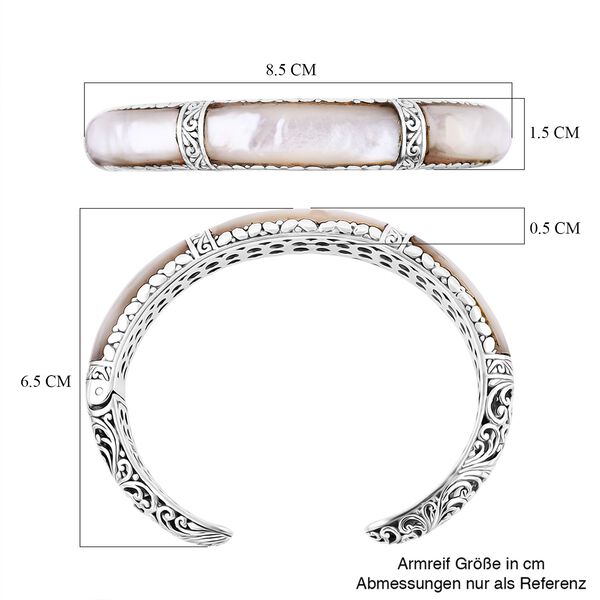 Royal Bali Kollektion- Perlmutt Armreif, 19cm image number 6