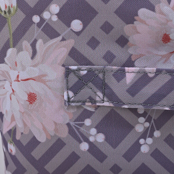 Serenity Night: Aufbewahrungstasche, Gr&ouml;&szlig;e: 24x34x34 cm, Chrysanthemen-Musterdruck, Mehrfarbig image number 7