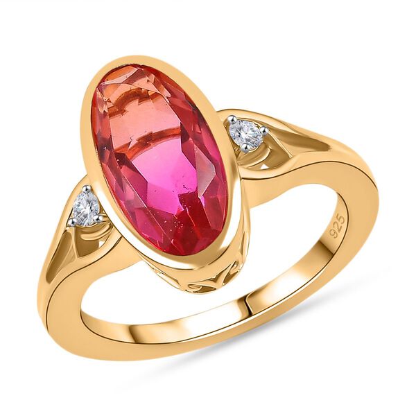 Sunset Triplett Quarz Ring, ca. 3,62 ct. image number 4