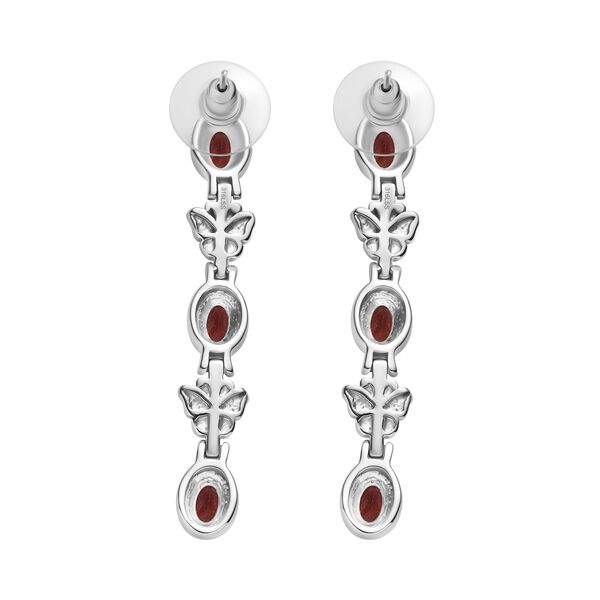 Rote Granat Ohrringe - 3,34 ct. image number 6