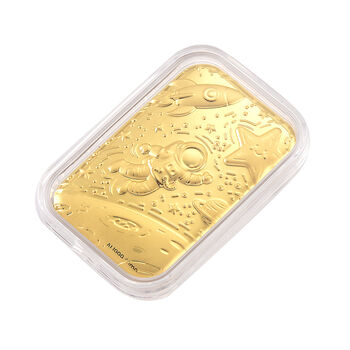 999er Goldfolie, Kosmisches Design, 10mg, 3,1x4,5cm