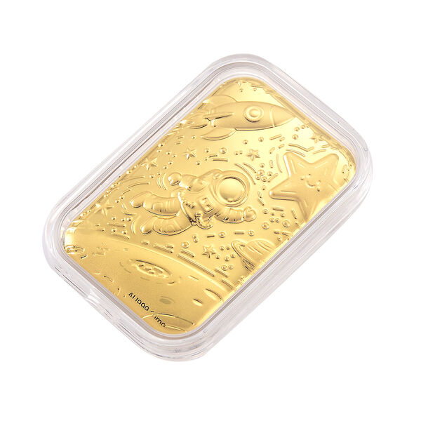 999er Goldfolie, Kosmisches Design, 10mg, 3,1x4,5cm image number 3