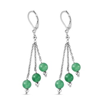Gr&uuml;ne Quarz-Ohrringe - 10 ct.