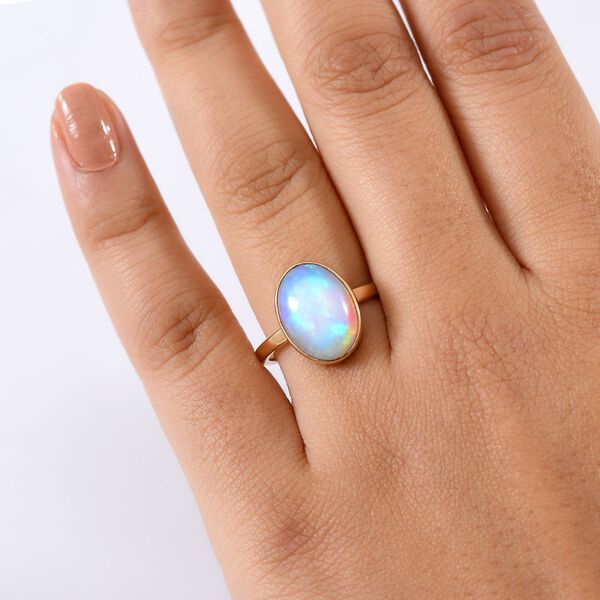 AAA Nat&uuml;rlicher, &auml;thiopischer Welo Opal Ring in 585 Gold - 3,70 ct. image number 3