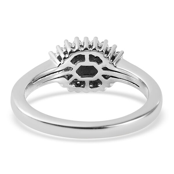 Diamant Cluster Ring 925 Silber platiniert  ca. 0,25 ct image number 5