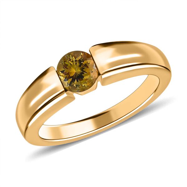 AA natürlicher, goldener Tansanit-Ring - 0,57 ct. image number 4
