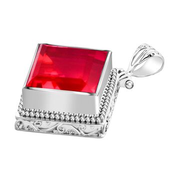 Royal Bali Kollektion - Padparadscha Triplett Quarz Anh&auml;nger - 18,65 ct.