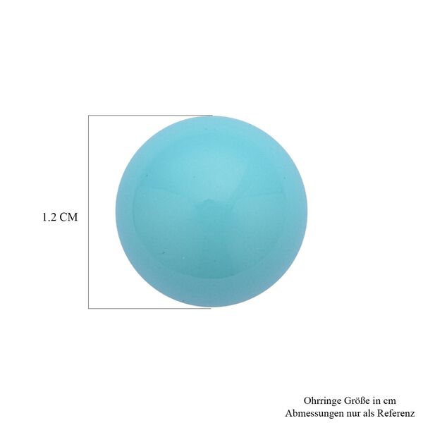 2er-Set, Türkises Muschelkernperlen-Armband und Ohrringe - 211 ct. image number 8