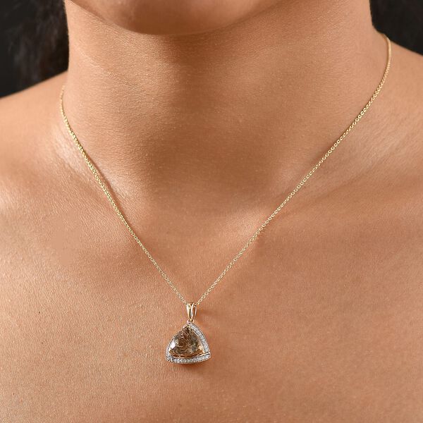 LUXORO AAA Turkizit, Wei&szlig;er Diamant Schmuckset ca. 50 cm 585 Gold ca. 3.65 ct image number 1