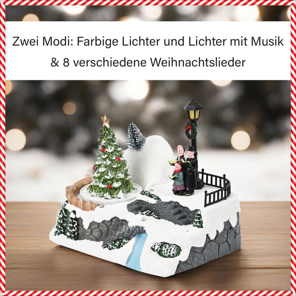 Musik Karussel Winterland mit LED lichter, Tannenbaum image number 14