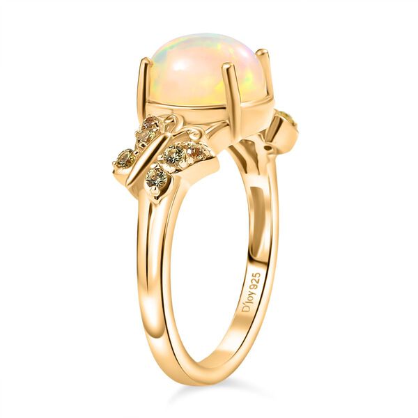 D'Joy AA Natürlicher, äthiopischer Welo Opal und gelber Saphir Ring - 1,44 ct. image number 5