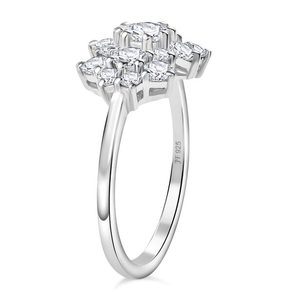 J Francis gefertigt mit SWAROVSKI- Swarovski Zirkonia Ring, 925 Silber rhodiniert image number 4