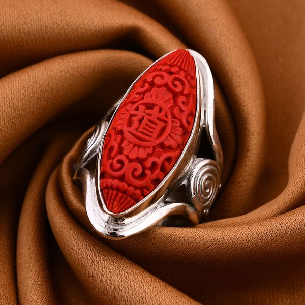 Royal Bali Kollektion - Zinnober Ring - 0,10 ct. image number 1