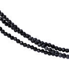 Mehrlagige schwarze Spinell-Halskette image number 1
