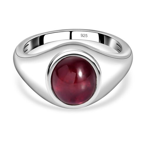 Afrikanischer Rubin-Ring, 925 Silber platiniert  ca. 4,13 ct image number 0