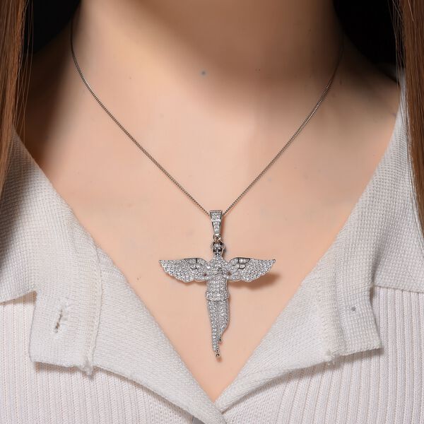 Moissanit Anhänger mit Kette, 925 Silber rhodiniert ca. 1.99 ct image number 3