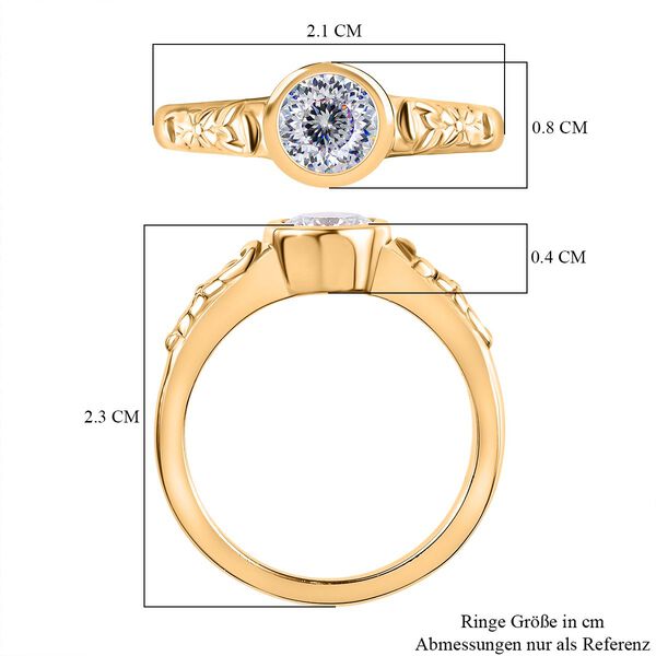 Moissanit Ring - 0,76 ct. image number 7