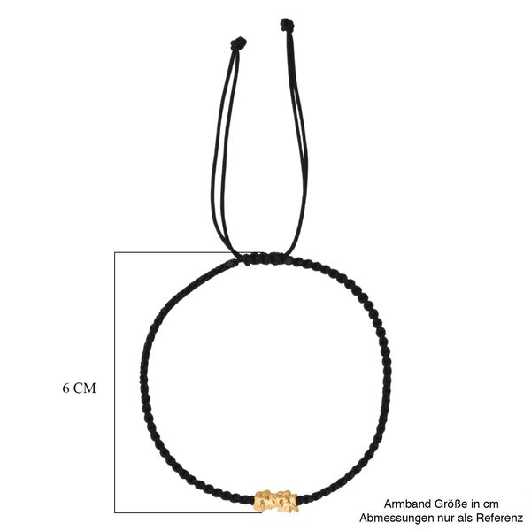 999 Gold Pixiu Armband, Flexibles, Schwarz image number 4
