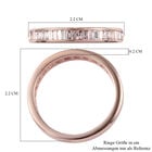 Natürlicher, rosa Diamant Half Eternity Band-Ring image number 6