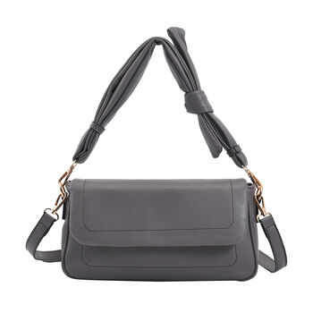 Umh&auml;ngetasche aus Kunstleder, Grau