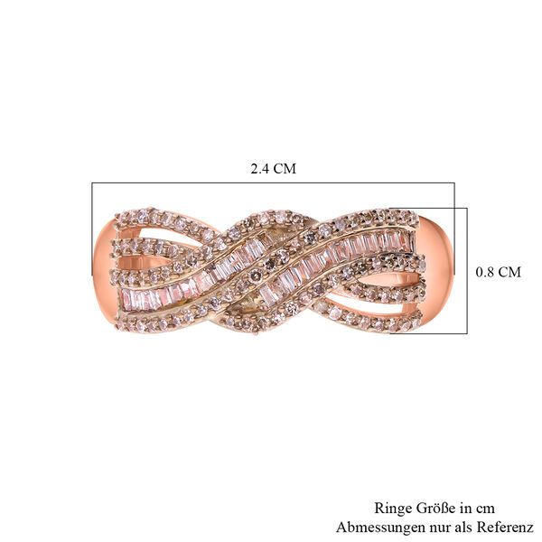 Nat&uuml;rlicher Champagner Diamant-Ring - 0,50 ct. image number 4