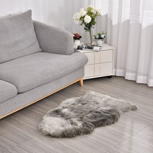 Luxury Edition: Wolkenweicher Kunstfell-Teppich, Silber image number 0