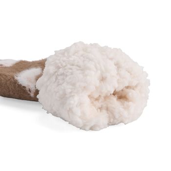 Kuschelige Sherpa Socken, Schafmuster, Braun