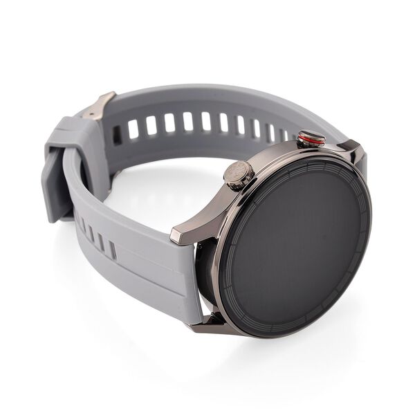 L10 Smartwatch, 1.5 Zoll HD Display, Herzfrequenz-, Blutdruck- und Blutsauerstoffmessung, Schwarz-Graues Silikonarmband image number 5