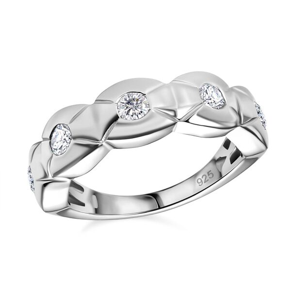 LUSTRO STELLA - Wei&szlig;er Zirkonia Ring 925 Silber rhodiniert (Gr&ouml;&szlig;e 19.00) image number 3