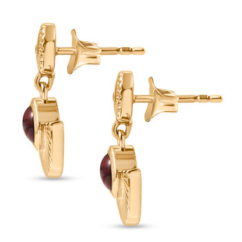 EverTrue AA rote Granat Ohrringe - 1,10 ct.