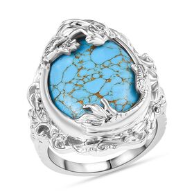 Blauer Türkis Ring - 11,45 ct.