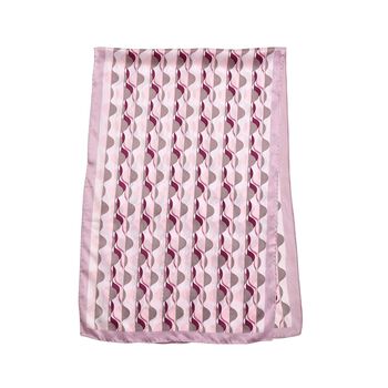 LA MAREY 100% Maulbeeren-Seidenschal, 55x170 cm, Wellen