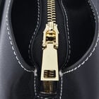 Crossbody Tasche aus 100% echtem Leder, Hirsche Muster, Größe 22x11x18 cm, Schwarz image number 5