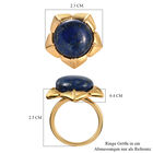 Lapislazuli-Ring, Ionenbeschichtetes Messing, 750 Gelbgold vergoldet  ca. 10,14 ct image number 6