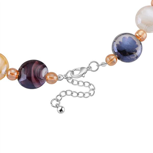 Murano-Stil Glas, Glas Halskette ca. 53.25 cm image number 3