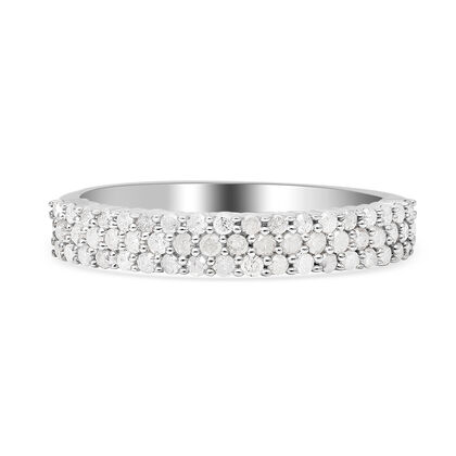 Diamant Ring 925 Silber platiniert  ca. 0,50 ct