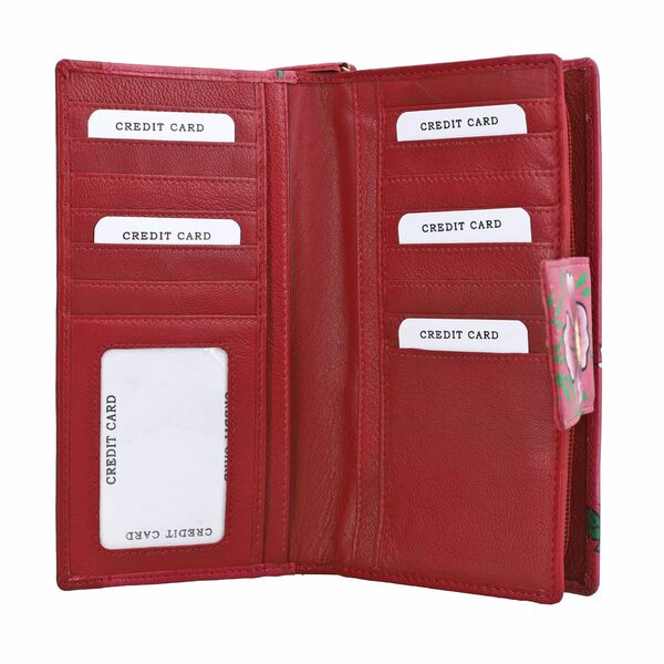 SUKRITI -RFID Echtleder Portemonnaie, dunkelblau image number 5