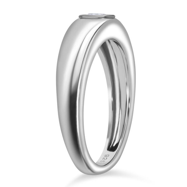 LUXURIANT VS-EF Labor Diamant Ring, 925 Silber rhodiniert - 0,25 ct. image number 3