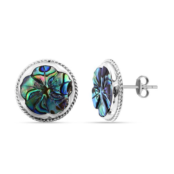 Abalone Muschel Ohrringe 925 Silber