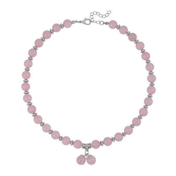 Rosenquarz Schmuckset 925 Silber Antik-silber-Plattierung und Legierung Antik-silber-Plattierung ca. 300.00 ct image number 3