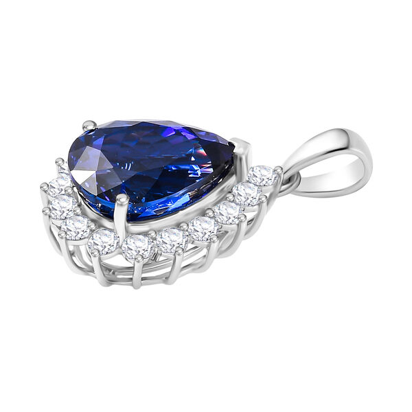 RHAPSODY AAAA Tansanit und Diamant Anh&auml;nger in 950 Platin - 10,91 ct. image number 4