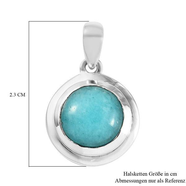 Amazonit Chakra Anh&auml;nger 925 Silber platiniert ca. 4,05 ct image number 6