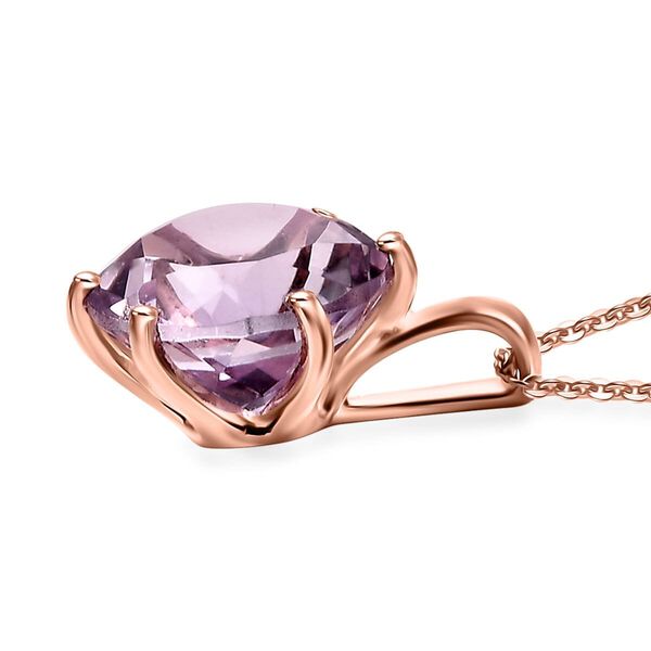 Rosa Amethyst Anhänger mit 50cm Kette - 6,50 ct. image number 3