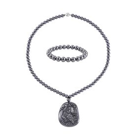 Terahertz Schmuckset 925 Silber rhodiniert ca. 295.70 ct