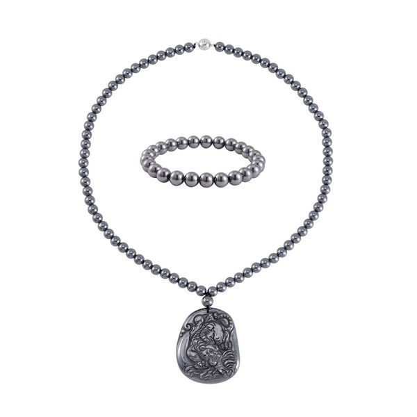 Terahertz Schmuckset, Tiger-Motiv - 295,70 ct.