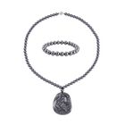 Terahertz Schmuckset 925 Silber rhodiniert ca. 295.70 ct