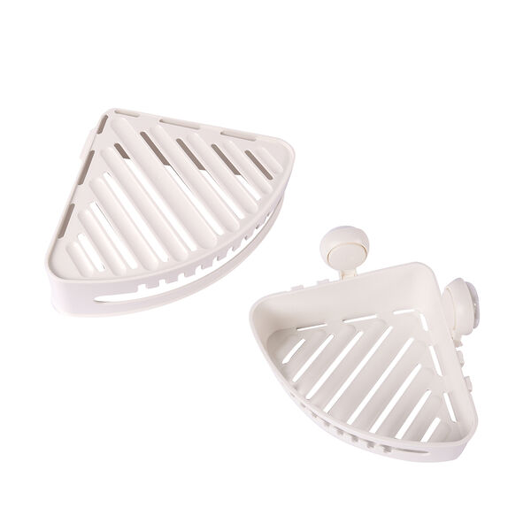 Dreieckiger Eckschrank, Gr&ouml;&szlig;e 25,5x25,5x10,5 cm, Wei&szlig; image number 3