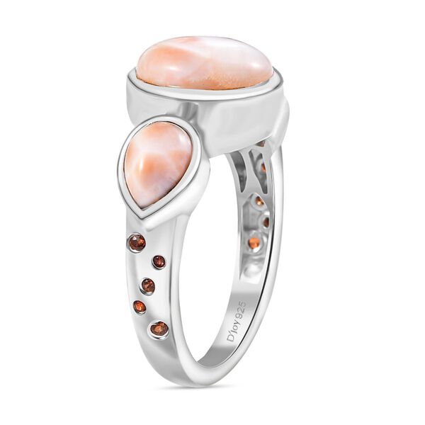 D'Joy AA Natrolith Ring 925 Silber Platiniert (Gr&ouml;&szlig;e 16.00) ca. 4,08 ct image number 4