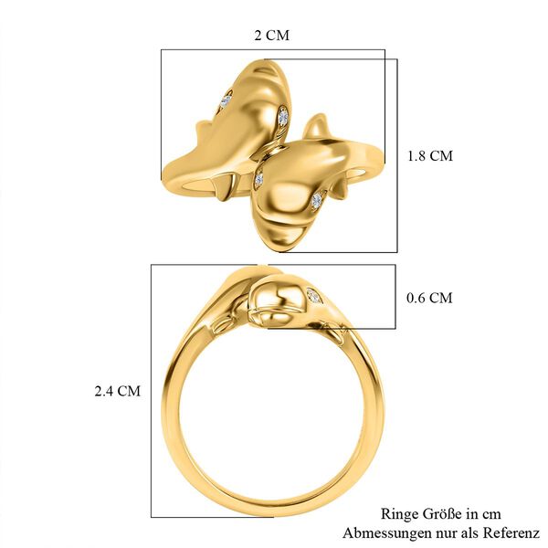 GP Sea Life Kollektion - Diamant und Kanchanaburi blauer Saphir-Ring image number 6